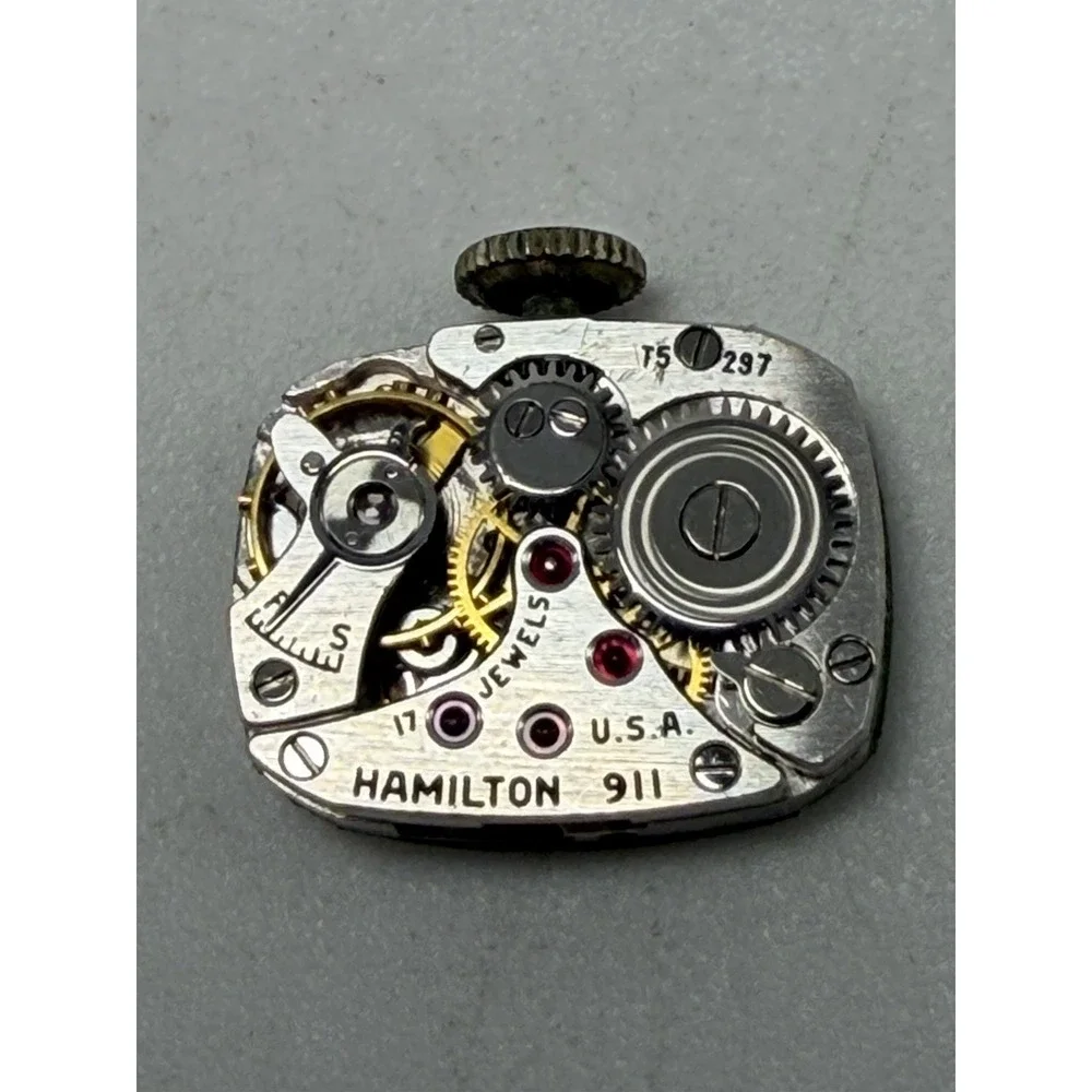 Hamilton Vintage Ladies Watch Solid 14K‎ White Gold Diamonds Works 14MM 6